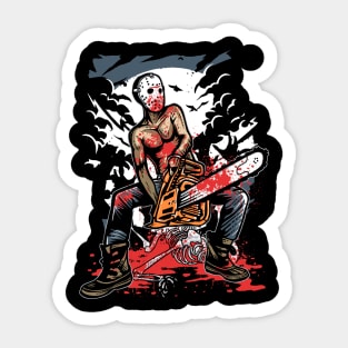 Chainsaw Killer Sticker